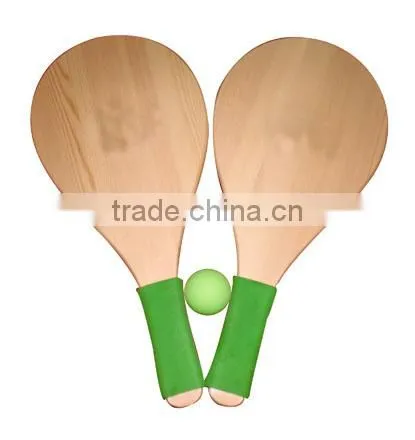 professional beach racket paddle,beach tennis racket, wooden racket set