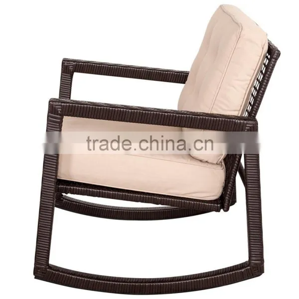 Backyard Rattan Rocking Chair Wicker Rocker photo-3