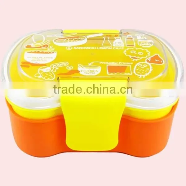 1400ML 2 Layers of Bowknot Bento Lunch Box photo-4