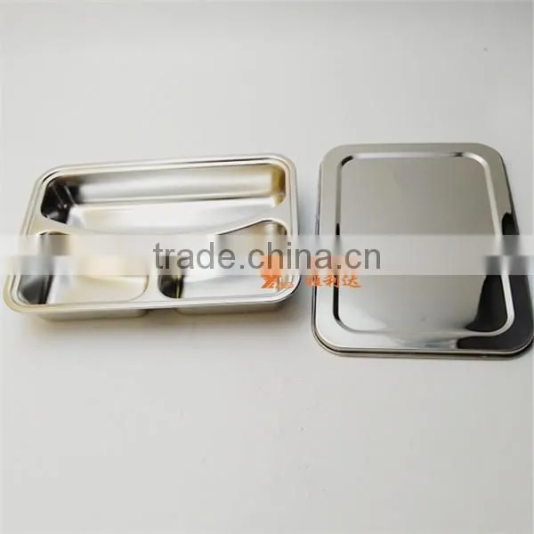 304 # Eco-friendly Chinese Style Non-Leakproof 3 Compartment Bento Lunch Box photo-3