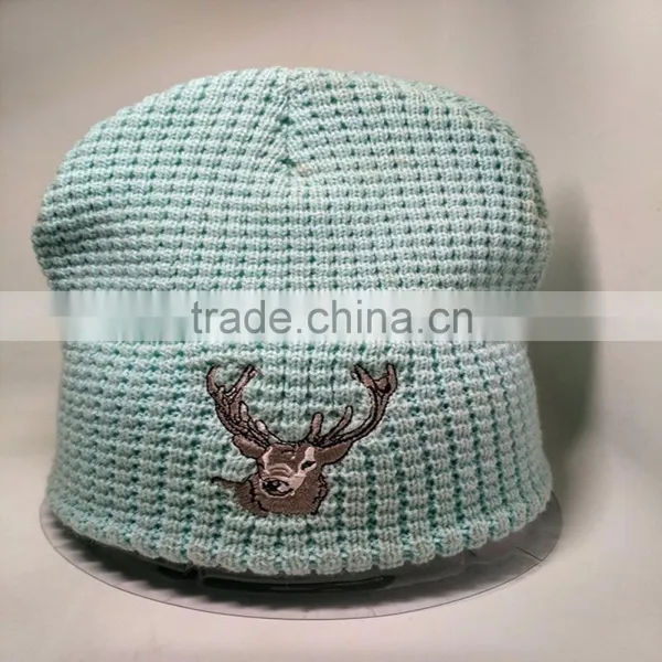 Animal Lamb Logo Winter Knitting Warm Wool Cap for Men and Women photo-2