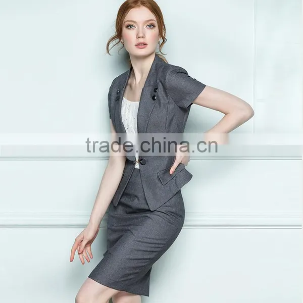 2015 Casual Beautiful Lady Top Blazer 155264 photo-3