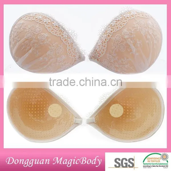 Young Girls New Sexy Front Closure Lace Double Push up Bra photo-4