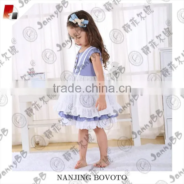 Boutique Remake Little Girl Puffy Dress Girl Boutique Style Dots Dress photo-4