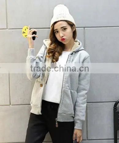 China Wholesale Professional Good Quality Cheap Women Pullover Zipper Hoodies photo-3