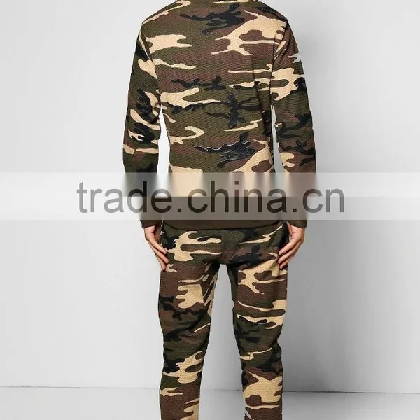 Custom Boys Camo Printing Tracksuit for Men Sportswear photo-3