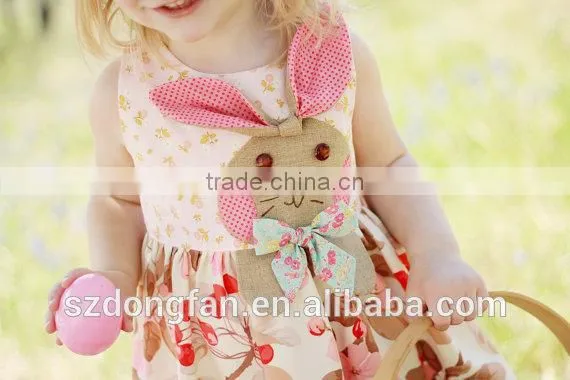 Popular Rabbit Bulk Wholesale Kids Clothing Baby Frock Designs Fancy photo-4