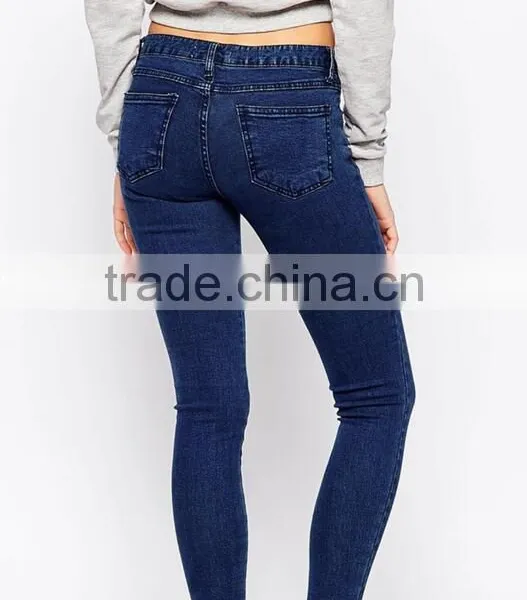 Runwaylover Elastic Fashion Blue Denim Jeans Women Top Quality Wholesale photo-3