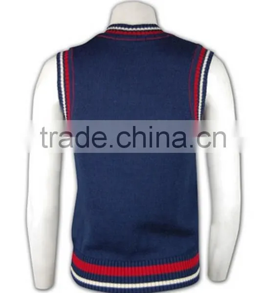 ISO9001/BSCI Manufature Tailored Made Unique School Uniform Sweater Vest photo-4