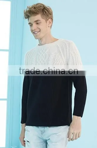 2017 Mens Knit Round Neck Cashmere Pullover Sweater for Wholesale photo-4