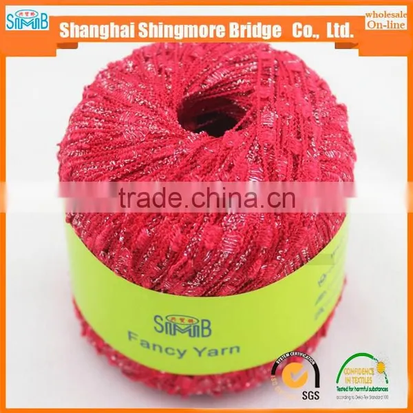 Fancy Yarn Manufacturer Hot Sales Oeko Tex 100 Quality Nylon Polyester Lurex Ladder Yarn With 50 Gram Balls photo-5