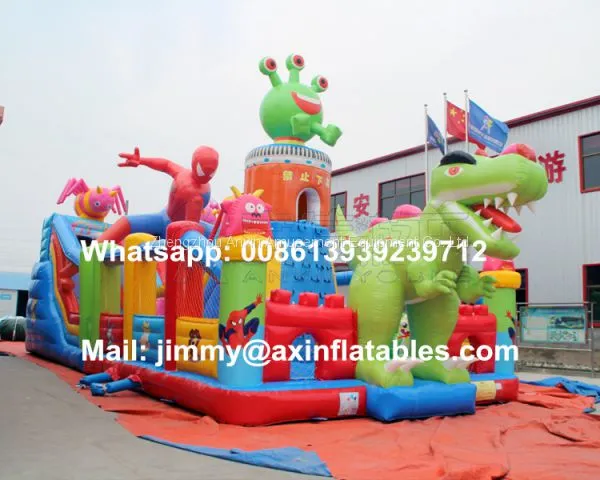 Cheap Price PVC Outdoor Inflatable Game Equipments,Giant Kids Dinosaur Inflatable Bouncer For Sale photo-3