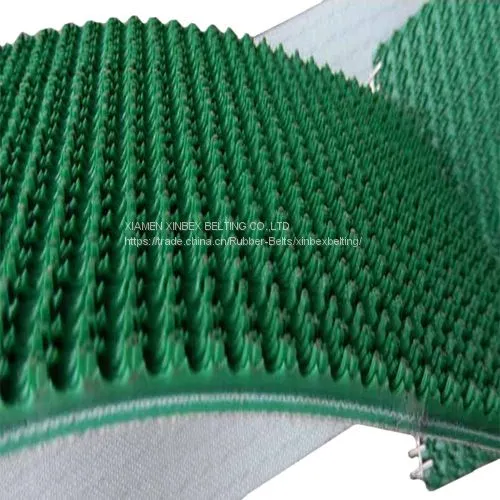 5mm Rough Top Green PVC Conveyor Belting For Incline Conveying Loading PB-G50/D photo-2