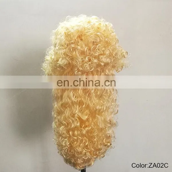 Carnival Blond Huge Curly Wigs P-W220 photo-3