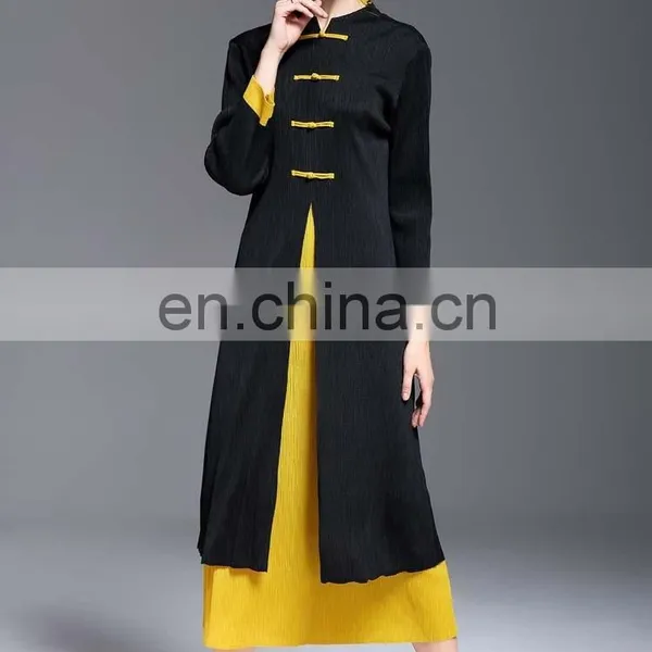 2017 Casual Style Ladies Two Tone Color Blocked Dress photo-3