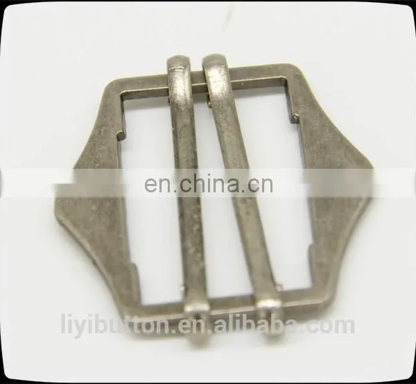 Customized Zinc Alloy Metal Belt Buckle for Decoration, Light Black Nickel Garment Buckle photo-3