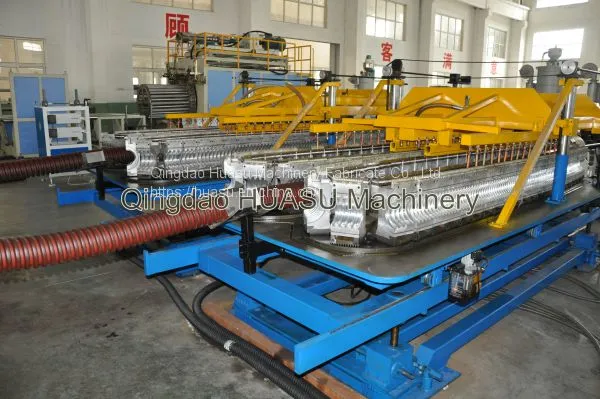 PVC Plastic Tendon Spiral Enhanced Pipe Line Description of PVC Plastic Tendon Spiral Reinforced Pipe Extrusion Line: PVC Plastic Tendon Spiral Reinforced Pipe Has Many Advantages, Such as Extrusion Resistance, Corrosion Resistance, and Pressure r photo-5