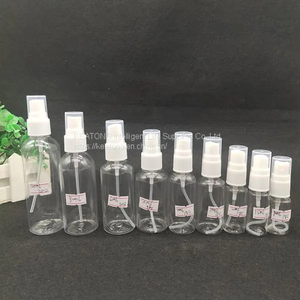 Hot Sell PET Plastic Clear Bottle 10ml 15ml 30ml 40ml 50ml 60ml 100ml 120ml 150ml 180ml OEM Customized PET Plastic Material Spray Bottle photo-4