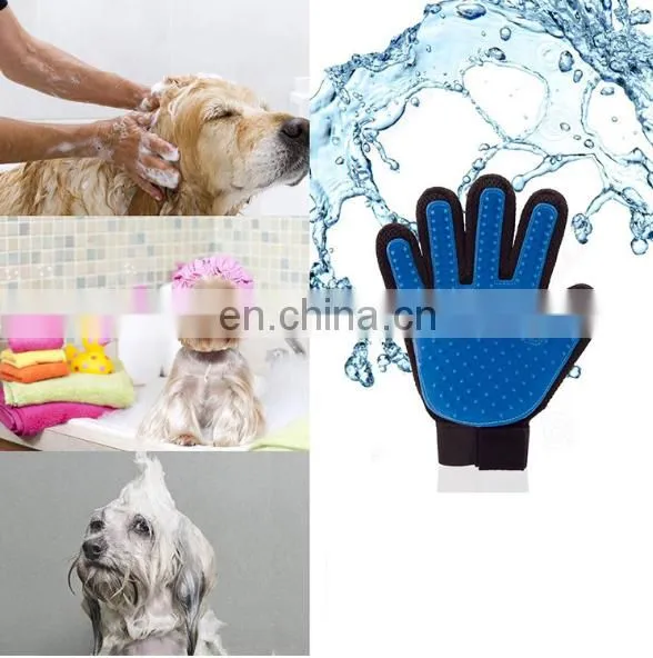 Pet Cleaning Gloves Dog Grooming Hair Brush Pet Hair Removal Glove Pet Deshedding Glove photo-2