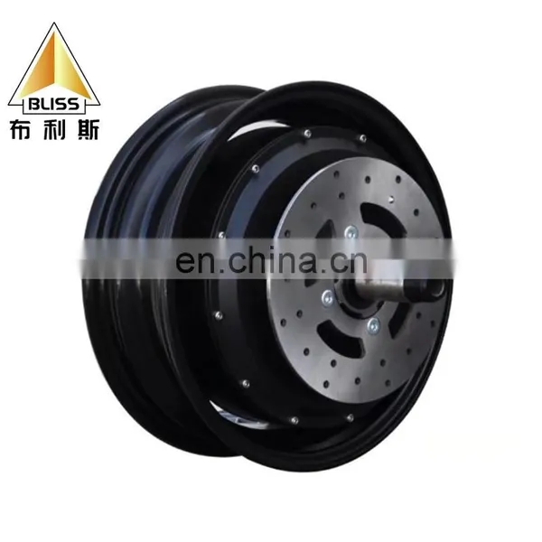 12 Inch Unilateral Shaft Split High Power Brushless DC Hub Electric Four Wheeler Tricycle 48V Gear Motor 3000W Electric Scooter photo-3