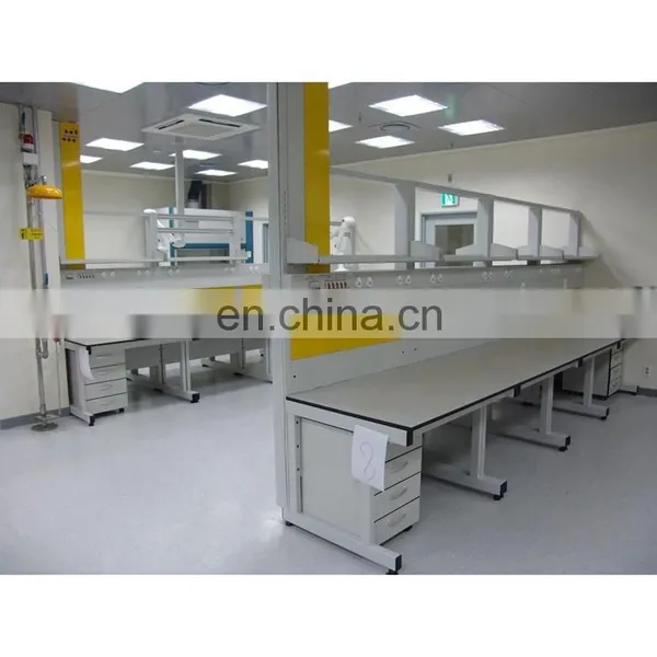 Chemical Metal Work Bench Laboratory Bench With Reagent Rack photo-4