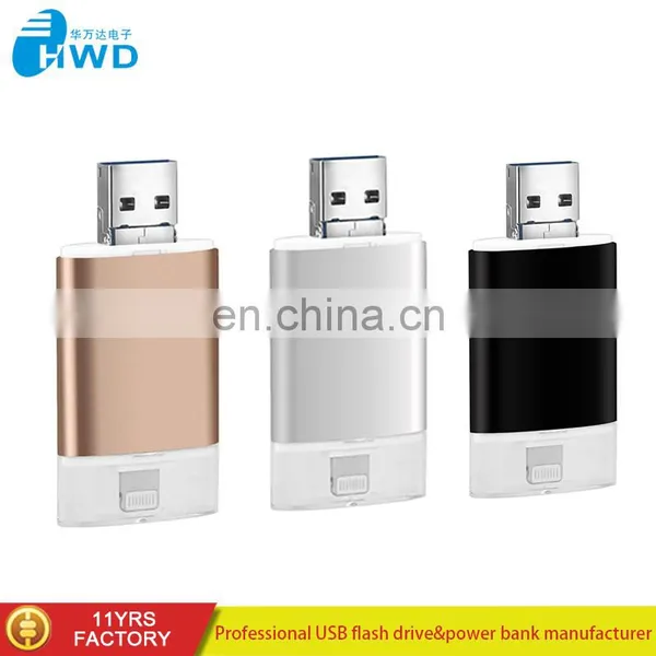 2019 Best Selling Product Push-and-pull Usb Flash Drive For Iphone for Android for Computer 3 in 1 USB Stick 64gb photo-3