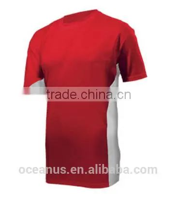 100% Poly Knit Mens S/S Color Block T Shirts photo-3