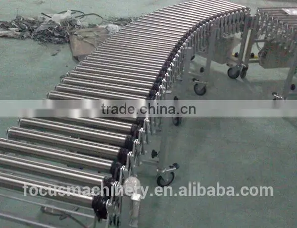 Derma Roller Conveyor Flexible Gravity Roller Conveyor