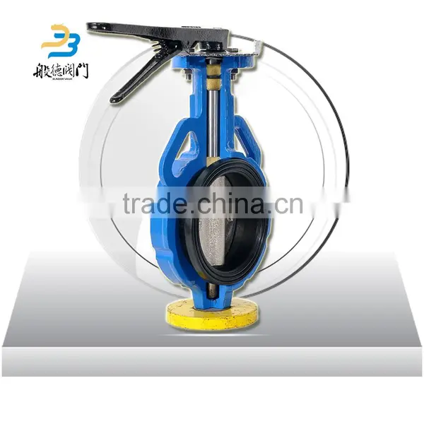 Price Dn100 Wafer Epdm Seat Centerline Manual Butterfly Valve Function photo-6