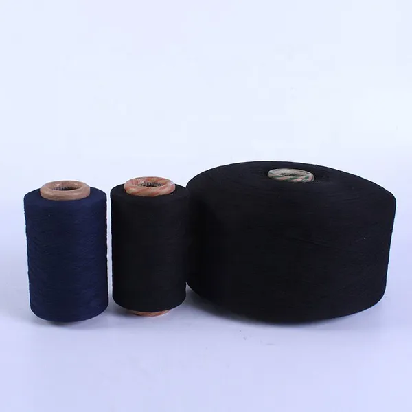 Keshu Export to Russia NE5/1 Glove Yarn Cvc70/30 Black Yarn for Knitting Glove photo-2