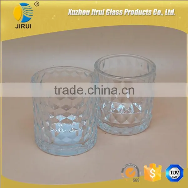Cylinder Glass Candle Holder With Engraved Design photo-4