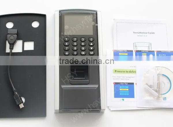 HSY-F801 New Style 1800 Cards 1800 Fingerprint Wiegand Output ARM9 P0latform Door Access Control and Time Attendance photo-3