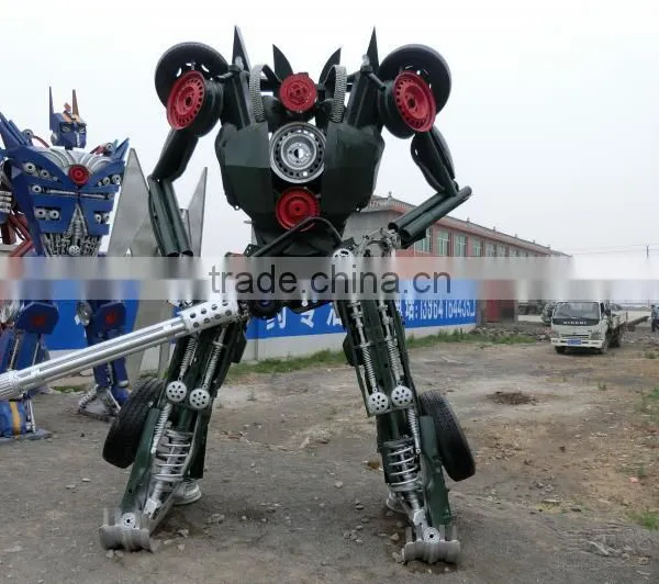 Modern Style Large Metal Abstract Sculpture , Art Sculptures for Outdoor Decoration 6 Meters High Bumblebee