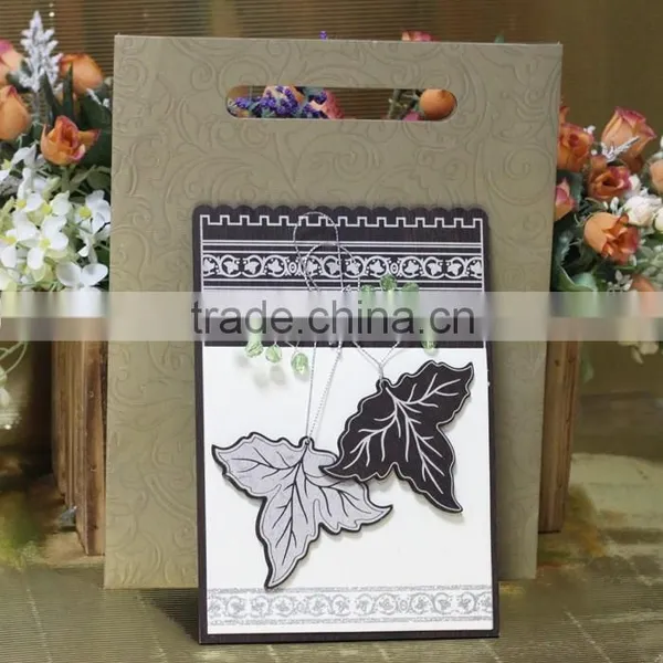 Hot Sale Personalized Leaves Shape Laser Cut Wooden Wedding Cards Invites photo-2