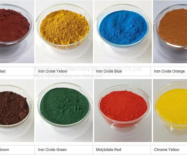 Green/Yellow/Black/Red /Brown /Blue/Orange Fe2o3 Nano Powder Inorganic Iron Oxide for Colorful Cement photo-3