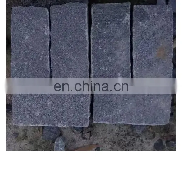 Dark Grey Granite G654 Natural Split Cubics Cobble Stone photo-2