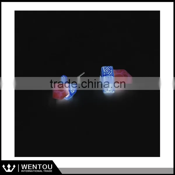 High Quality Imitation Stone Silver Ear Studs photo-2