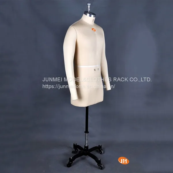 Professional Male Half Body Dress Form w/ Collapsible Shoulders and Removable Arms photo-2