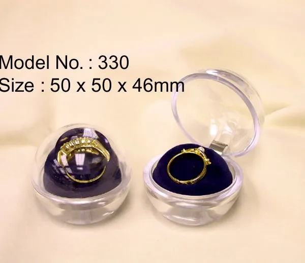 Small Size Jewelry Display Transparent Box for Wedding Rose Heart Shape photo-4