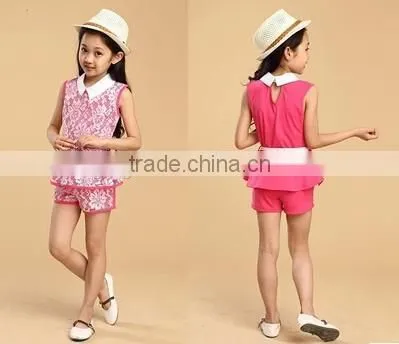 2015 Summer Shorts Girls Leisure Suit Cute Children China Supplier photo-3
