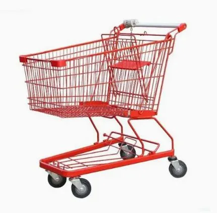 Large Capacity New Style Supermarket Shopping Push Cart Trolley photo-3