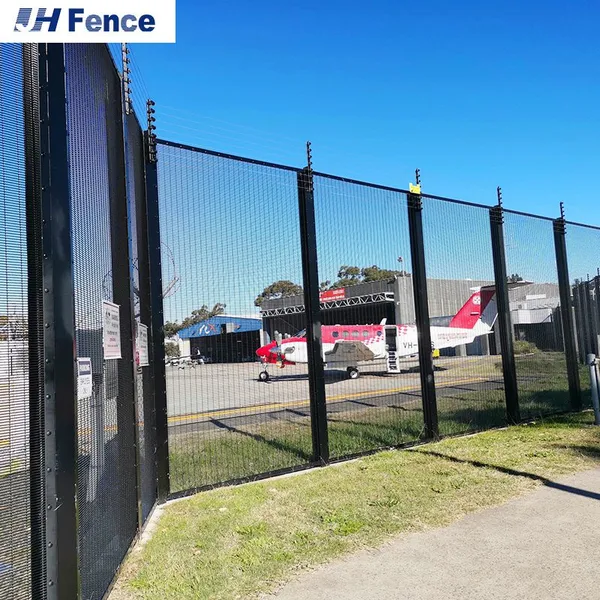 3D Security Fencing Sustainable PVC Coated Welded Wire Fence 358 Anti Climb Security Fence Panel for Airport Garden Construction photo-4