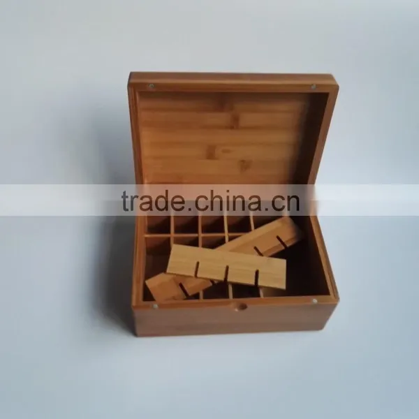High Quality Factory Natural Unfinished Essential Oil Wood Box 18 Campartments of 5-100ml Bottle Size Quality Choice photo-2