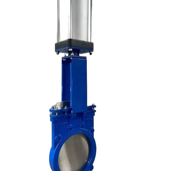 Slurry Knife Gate Valve Hot Selling PN16 DN100 Cast Ductile Iron Manual Electric Pneumatic Control for Water Gas Oil Media photo-2