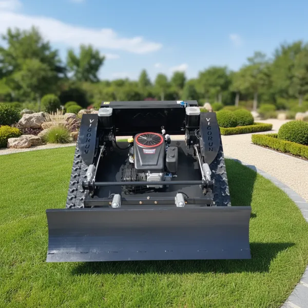Remote Control Lawn Mower VTLM800 452cc Electric Start Gasoline Powered Tracked Grass Cutting Machine for Slope photo-2
