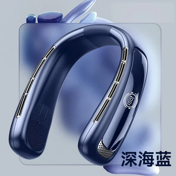 Semiconductor Cooling Neck Hanging Fan, USB Charging Bladeless Air Conditioning Fan, Outdoor Portable Neck Hanging Small Fan photo-4
