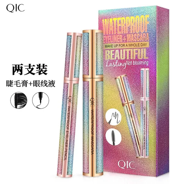 QIC Viral 4D Starry Sky Mascara & Eyeliner Set – Volumizing, Waterproof, Smudge-Proof – Wholesale Makeup photo-3