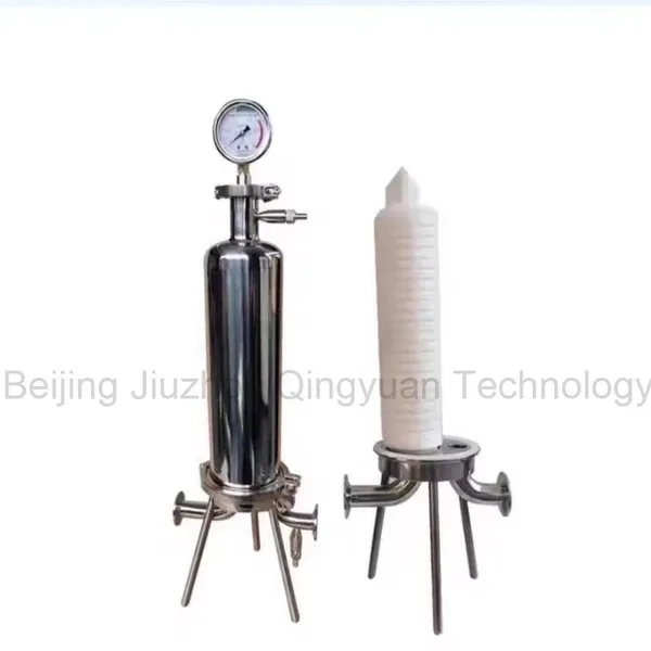 Microporous membrane filter element for water treatment
