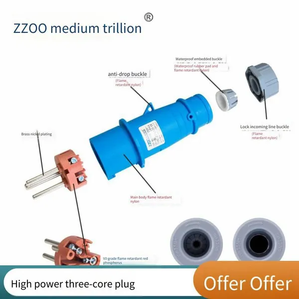 Waterproof Male and Female Mating Aviation Plugs, Aviation Socket Connectors, Factory Direct Sales