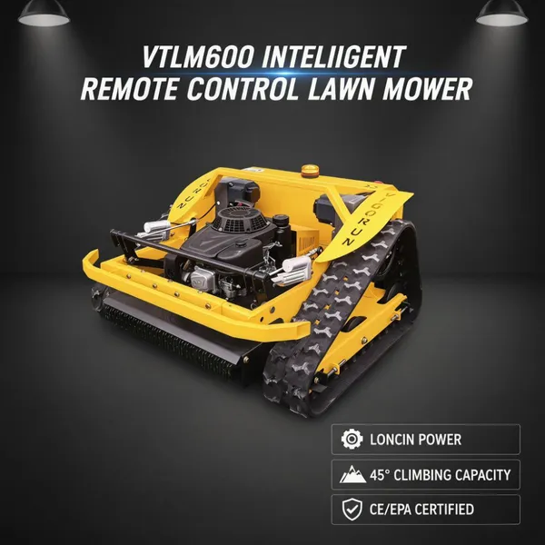 Multifunctional 600mm Tracked Remote Control 45 Degree Servo Weed Cutter